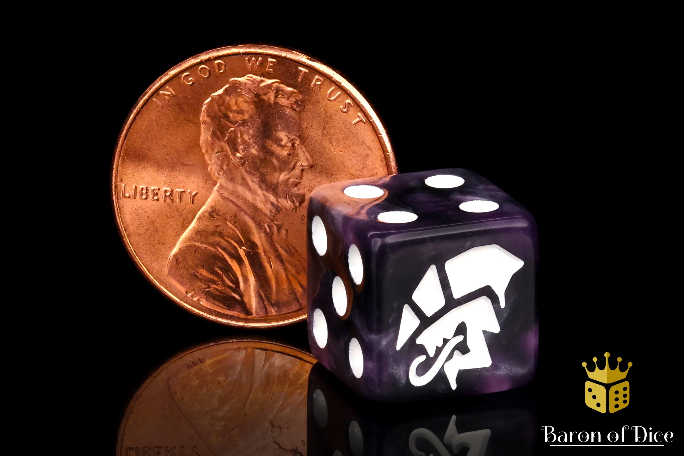Alien Dice - Purple & White - Image 7
